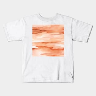 Peach Fuzz Monochrome Watercolor Art Kids T-Shirt